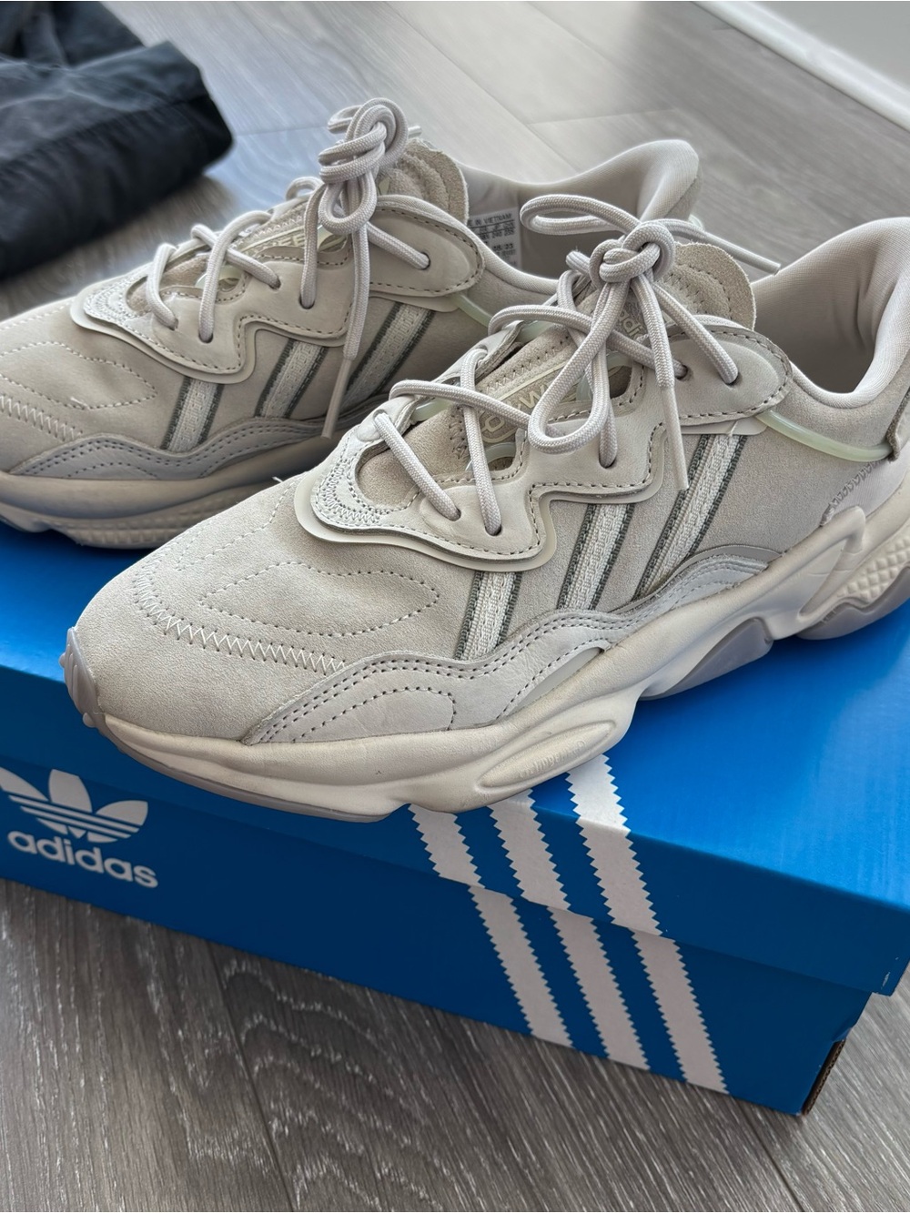 adidas Ozweego W Cream Suede & Mesh Sneakers